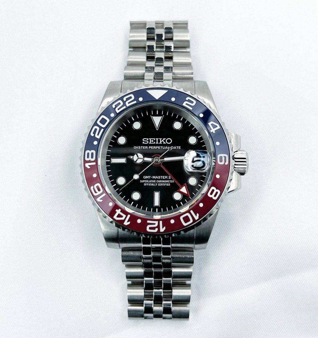 Dual Time Series - Red Blue Steel 5 Link Kopie
