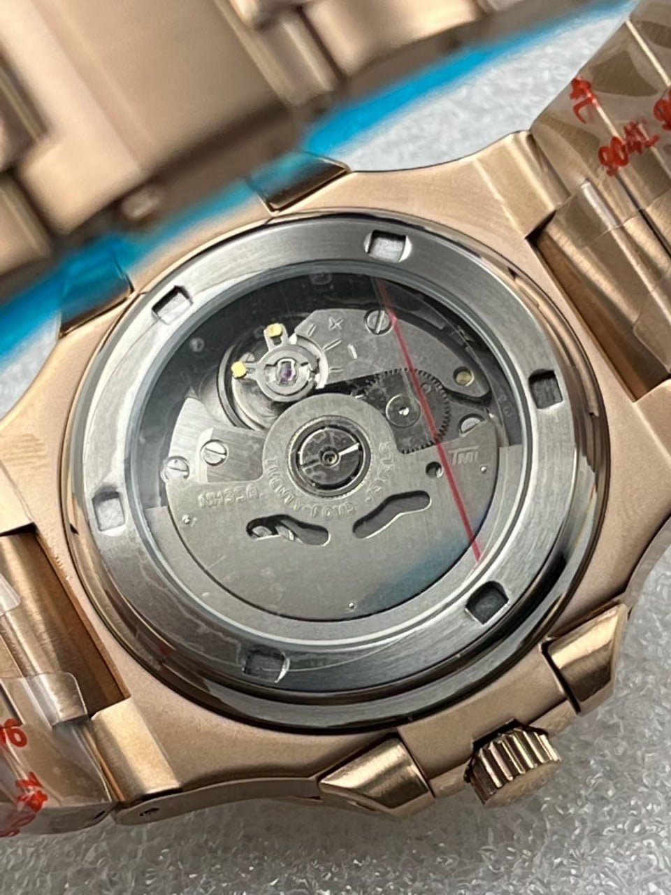 Signature Series - Rose Gold Wine Red Diamond Bezel