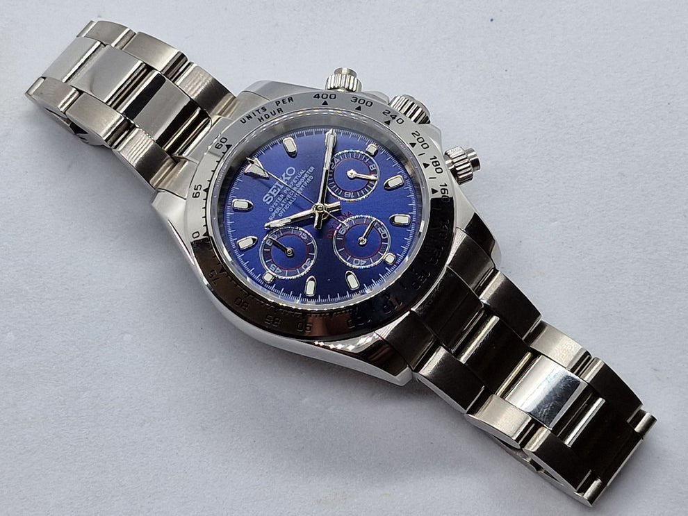 Chronograph Series - Steel Navy