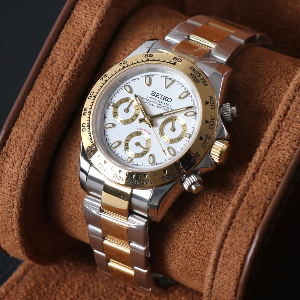 Chronograph Series - Twotone Gold White