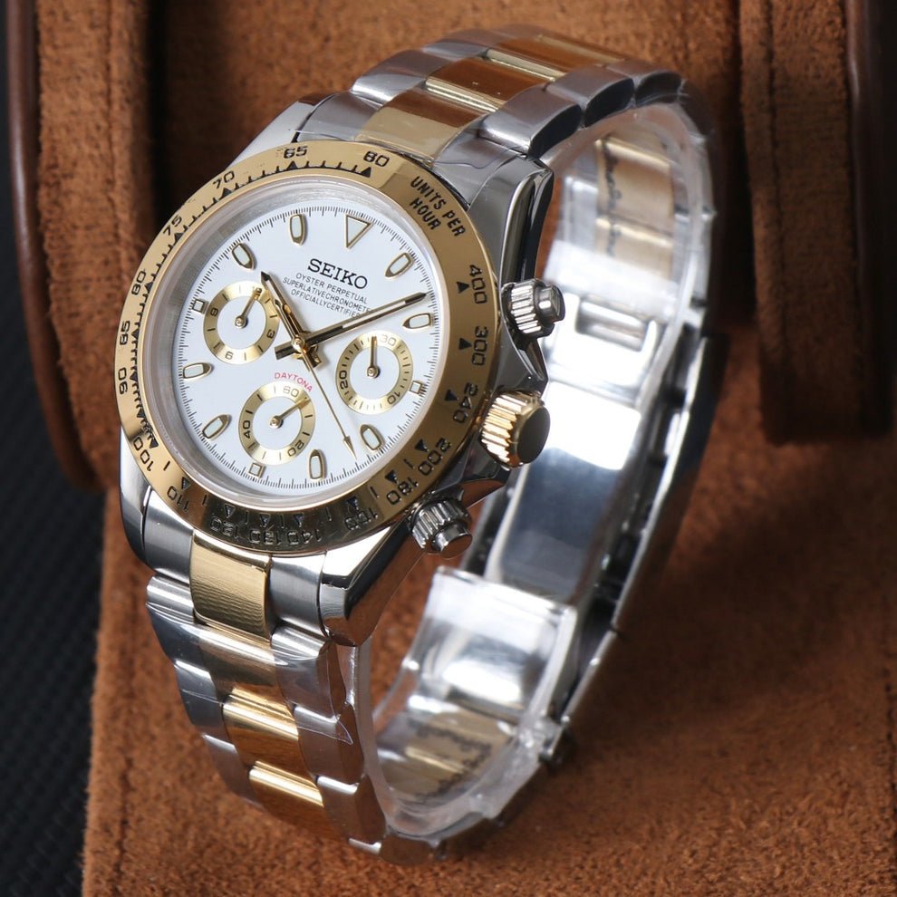 Chronograph Series - Twotone Gold White