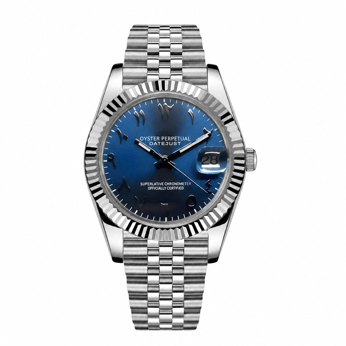 Date Mod – Steel · Blue Arabic Dial II – Automatic - without Seiko logo