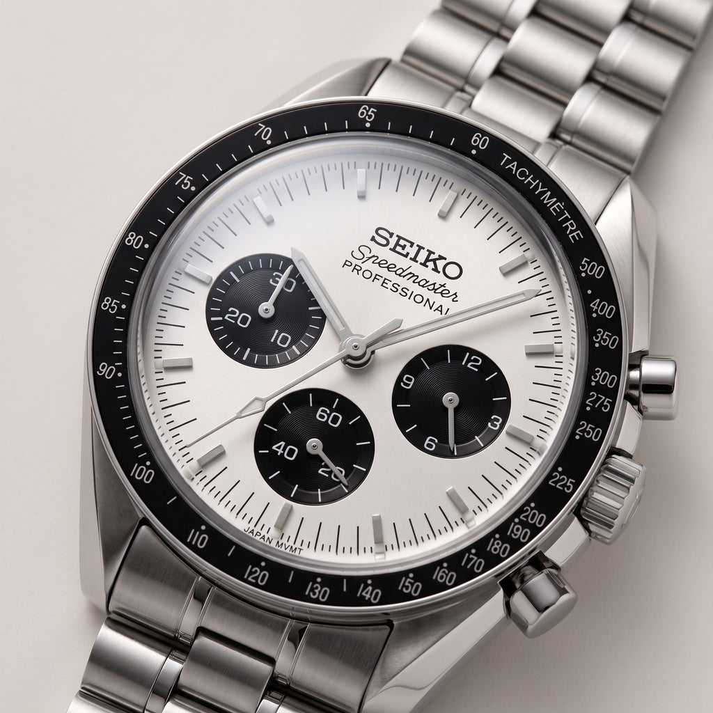 Moon Mod – Silver Panda Chronograph – 42mm – Chronograph – dial detail