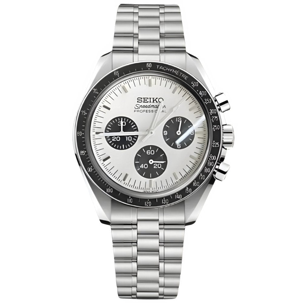 Moon Mod – Silver Panda Chronograph – 42mm – Chronograph - with Seiko logo