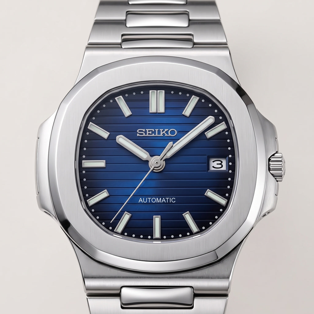 Naut Mod – Steel · Blue Dial – 41mm – Automatic – dial detail