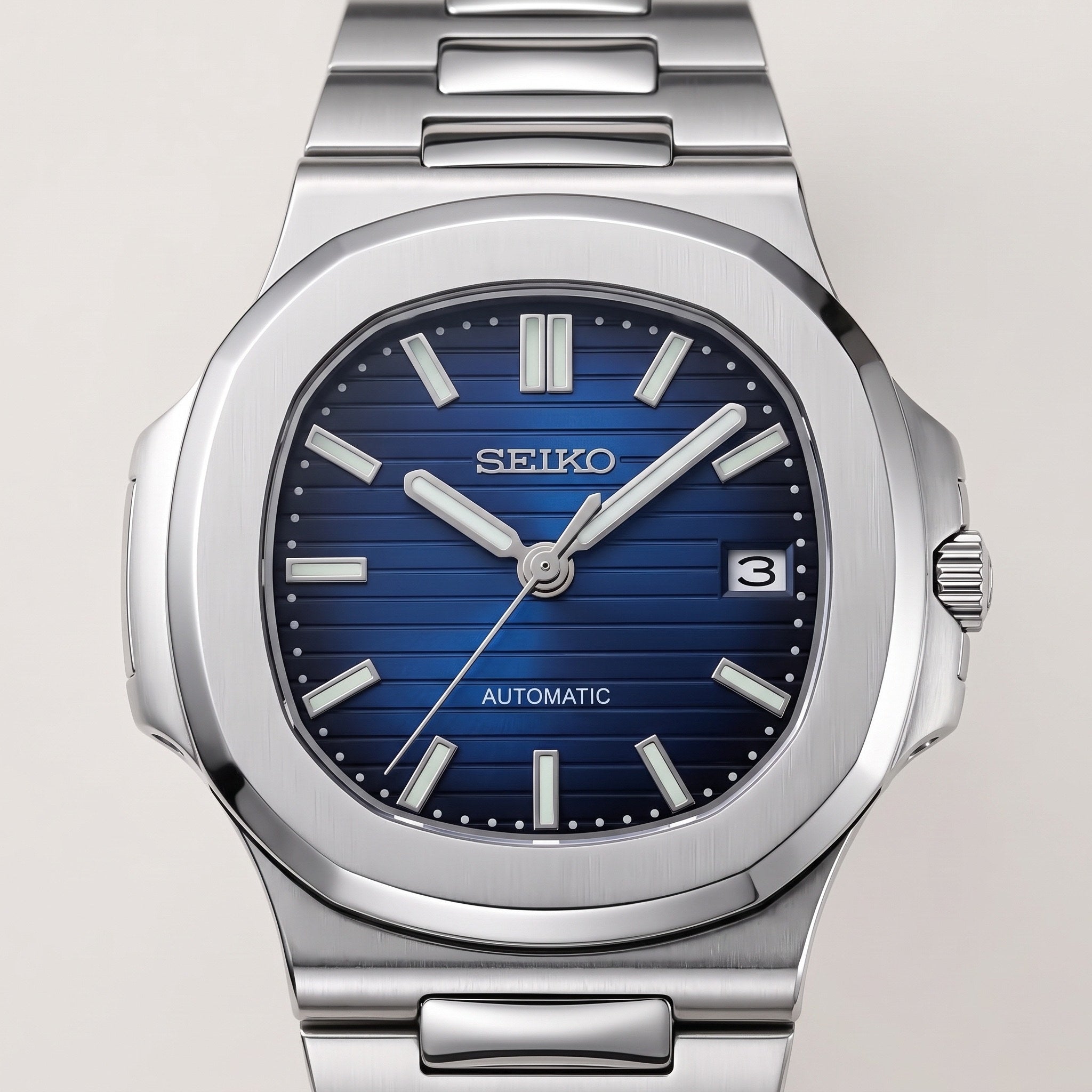 Naut Mod – Steel · Blue Dial – 41mm – Automatic – dial detail