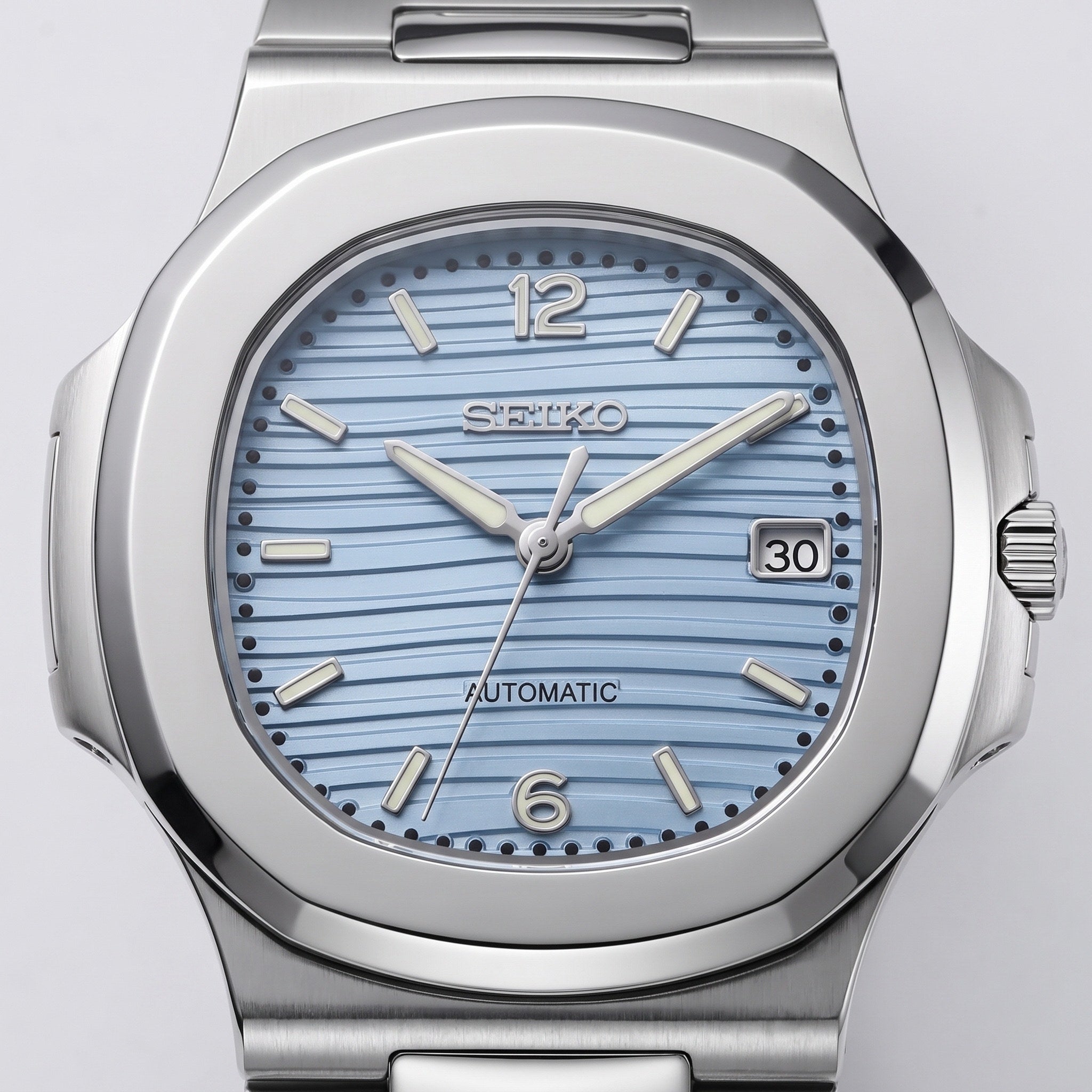 Naut Mod – Steel · Light Blue Dial – 41mm – Automatic – dial detail