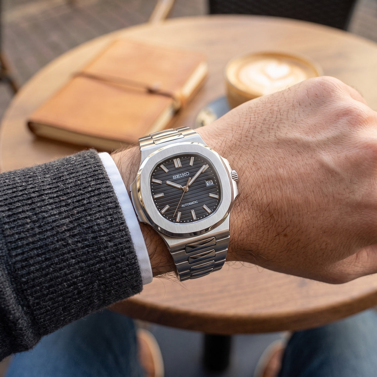 Naut Mod – Steel · Slate Blue Dial – 41mm – Automatic – on-wrist view