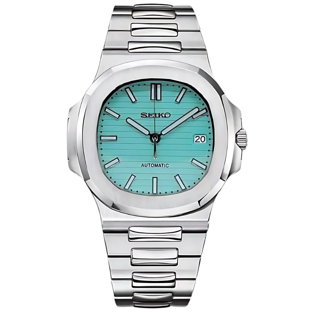 Naut Mod – Steel · Tiffany Dial – 41mm – Automatic — with Seiko logo