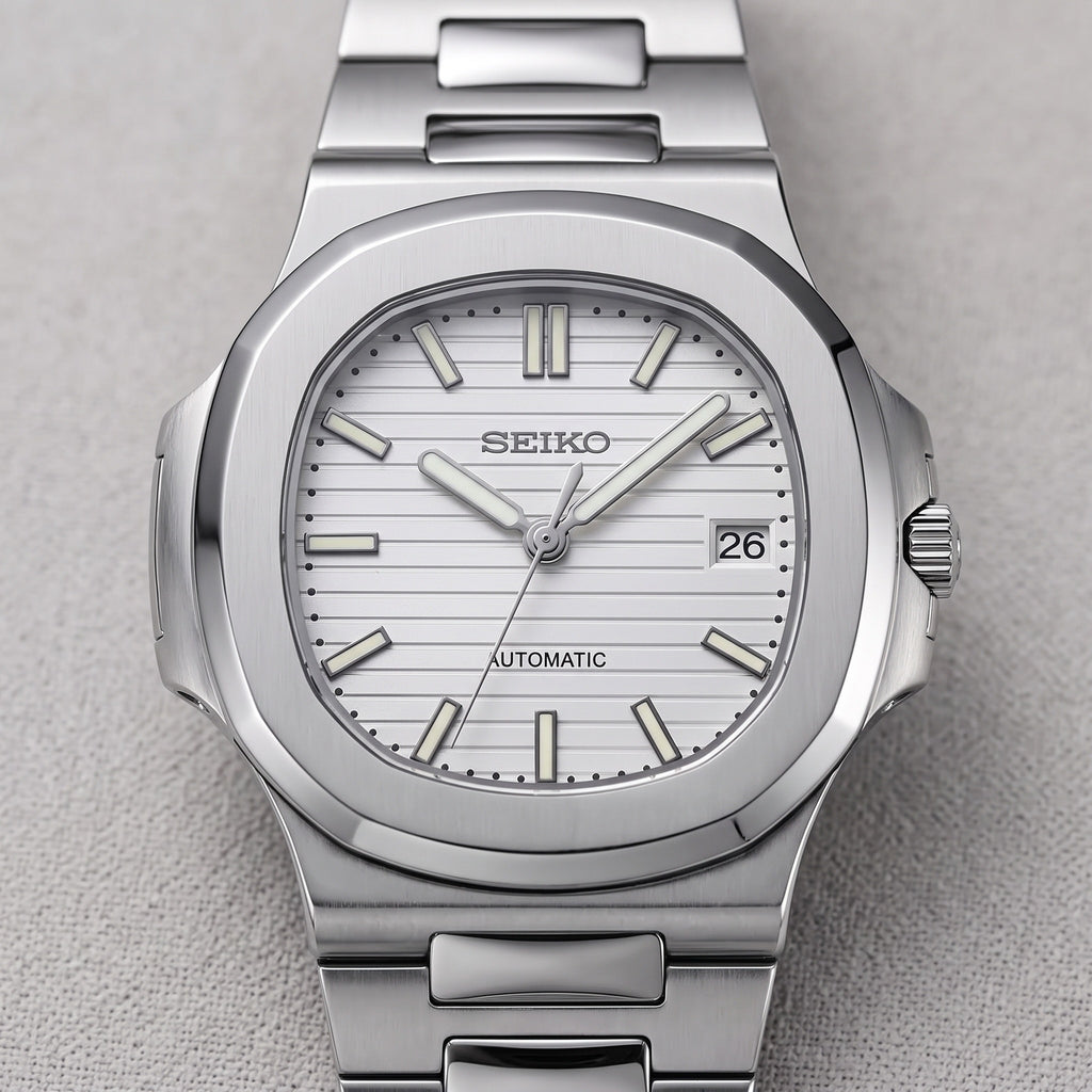 Naut Mod – Steel · White Dial – 41mm – Automatic – dial detail