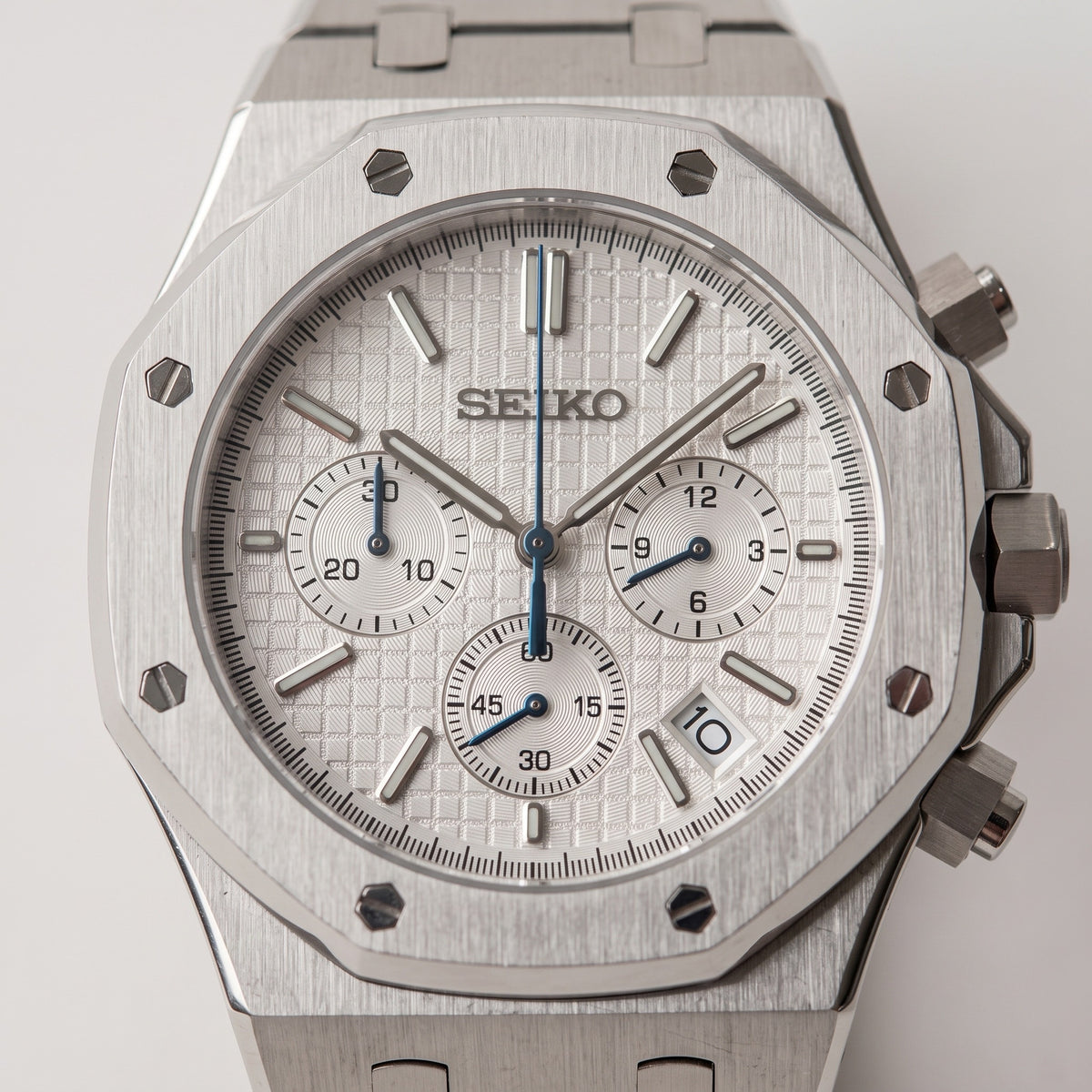 Oak Mod – Steel · Silver Chronograph – 41mm – Chronograph – dial detail