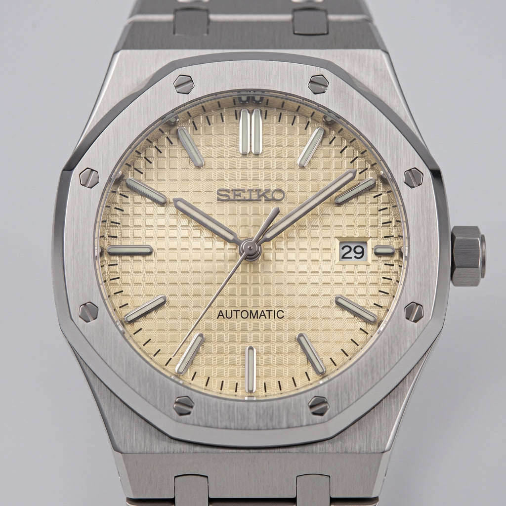 Oak Mod – Steel · Yellow Chronograph – 41mm – Chronograph – dial detail