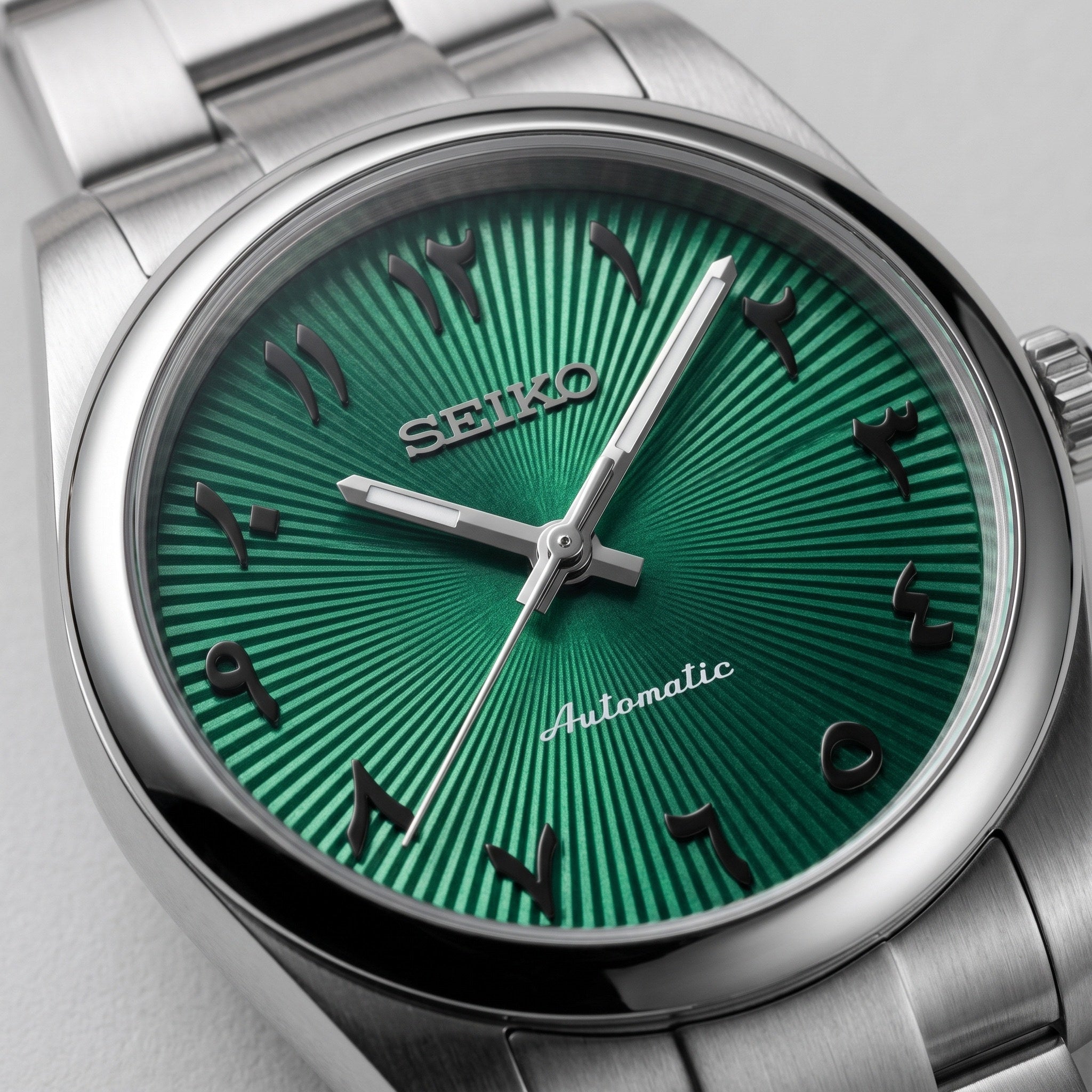 Oyst Mod – Green Dial – 39mm – Automatic – dial detail