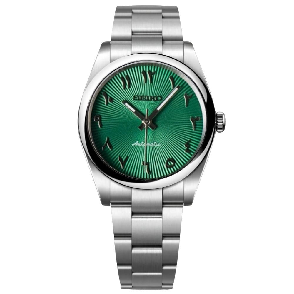 Oyst Mod – Green Dial – 39mm – Automatic — with Seiko logo