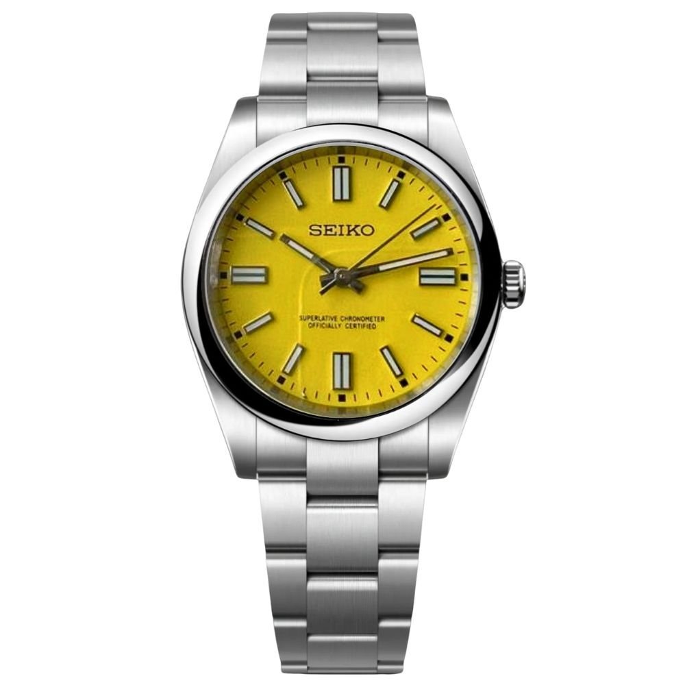 Oyst Mod – Yellow Dial – 39mm – Automatic - with Seiko logo