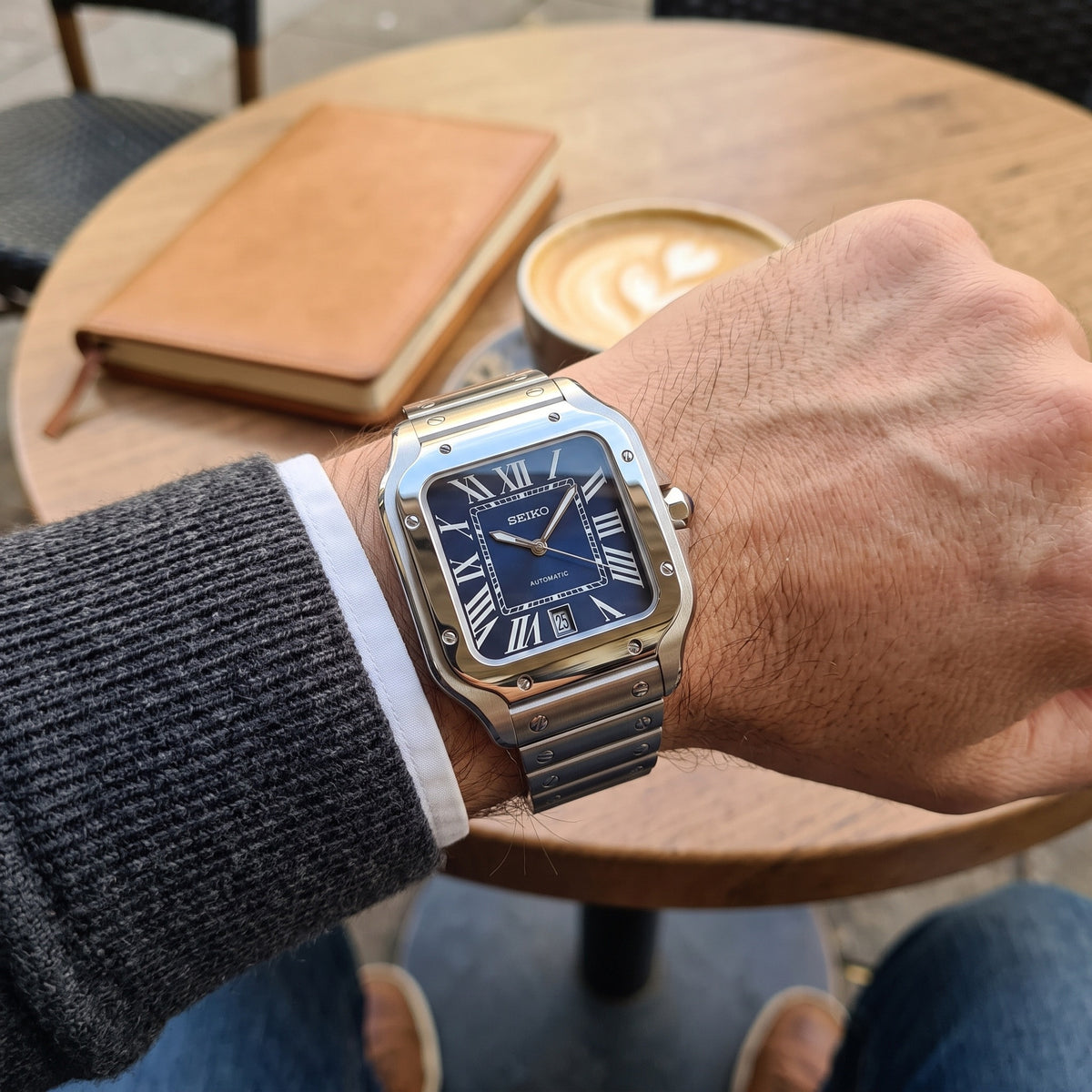 Seiktos Mod – Blue Dial – 38mm – Automatic – on-wrist view