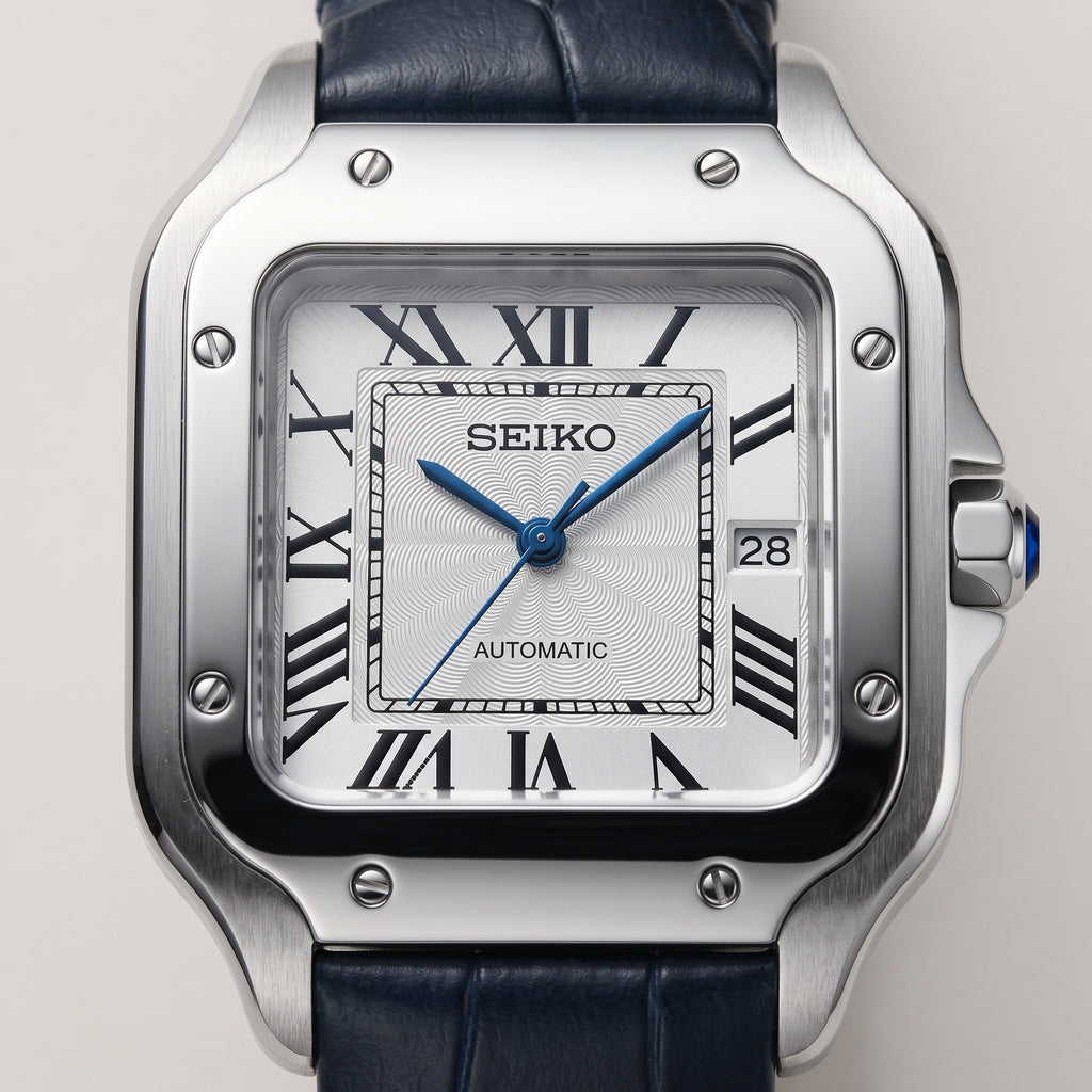 Seiktos Mod – Silver Dial – 38mm – Automatic – dial detail