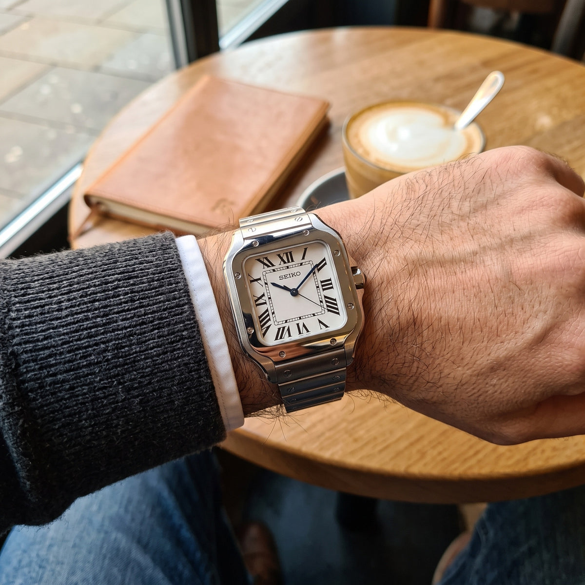 Seiktos Mod – Silver Dial – 38mm – Automatic – on-wrist view