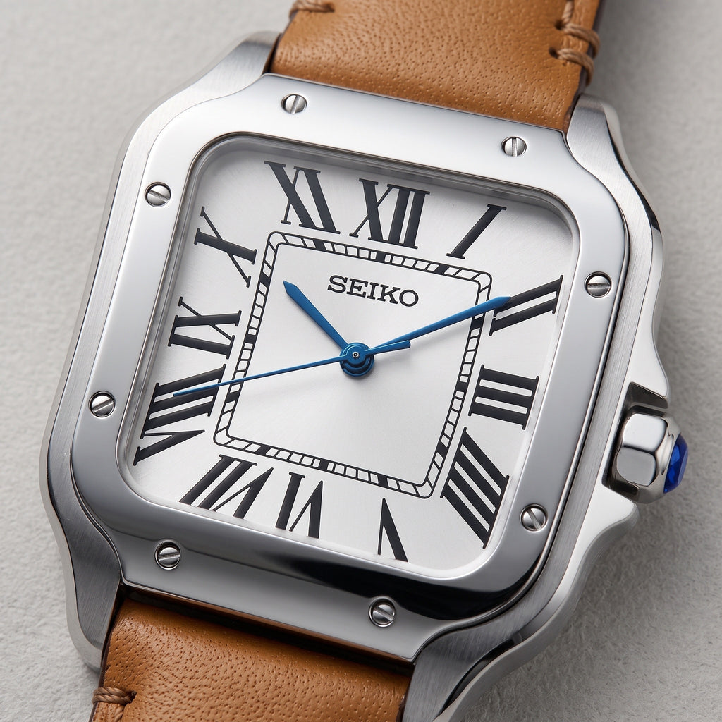 Seiktos Mod – White Dial – 38mm – Automatic – dial detail
