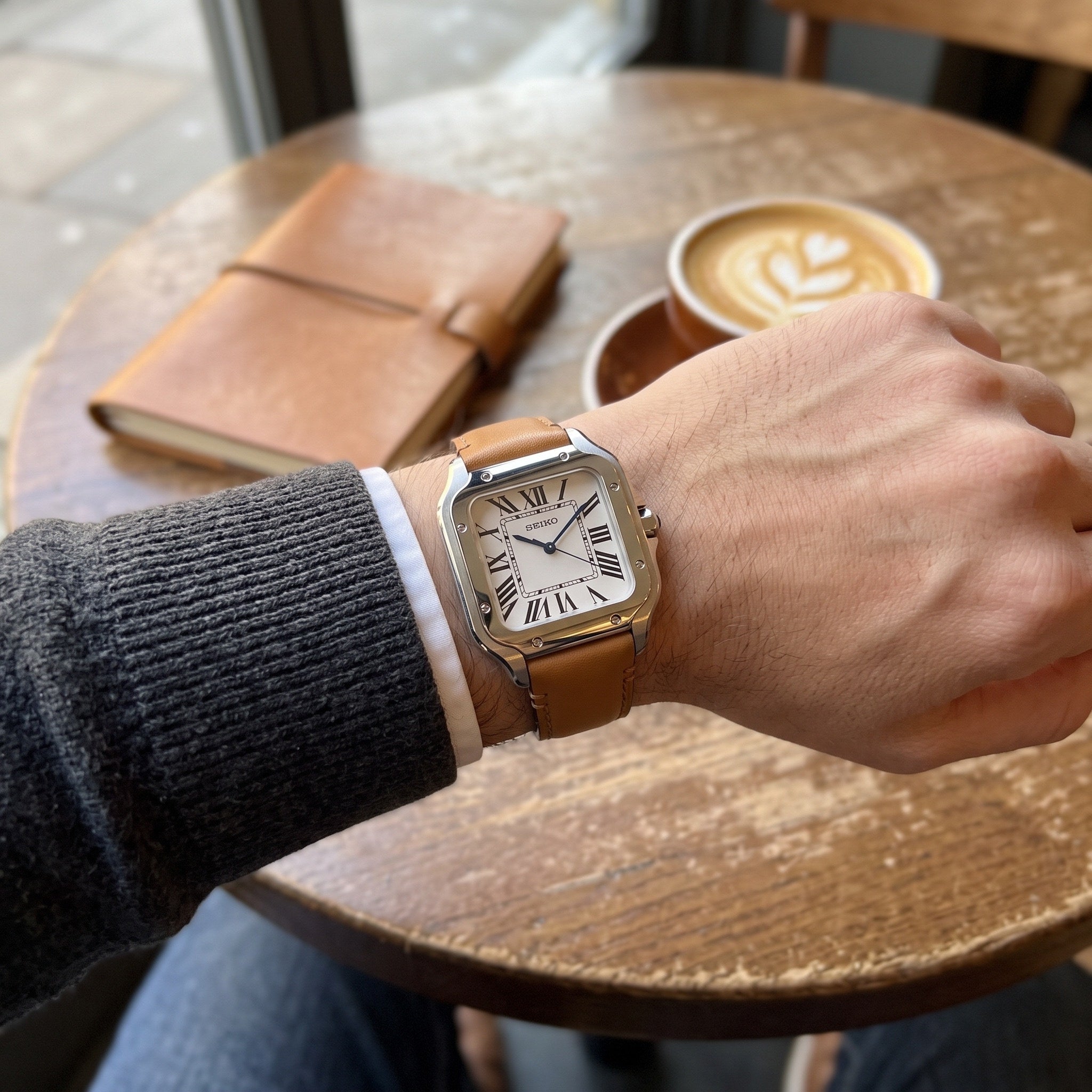 Seiktos Mod – White Dial – 38mm – Automatic – on-wrist view