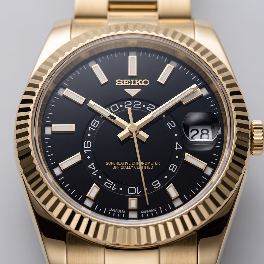 Sky Mod – Gold Black Dial – 41mm – Automatic – dial detail