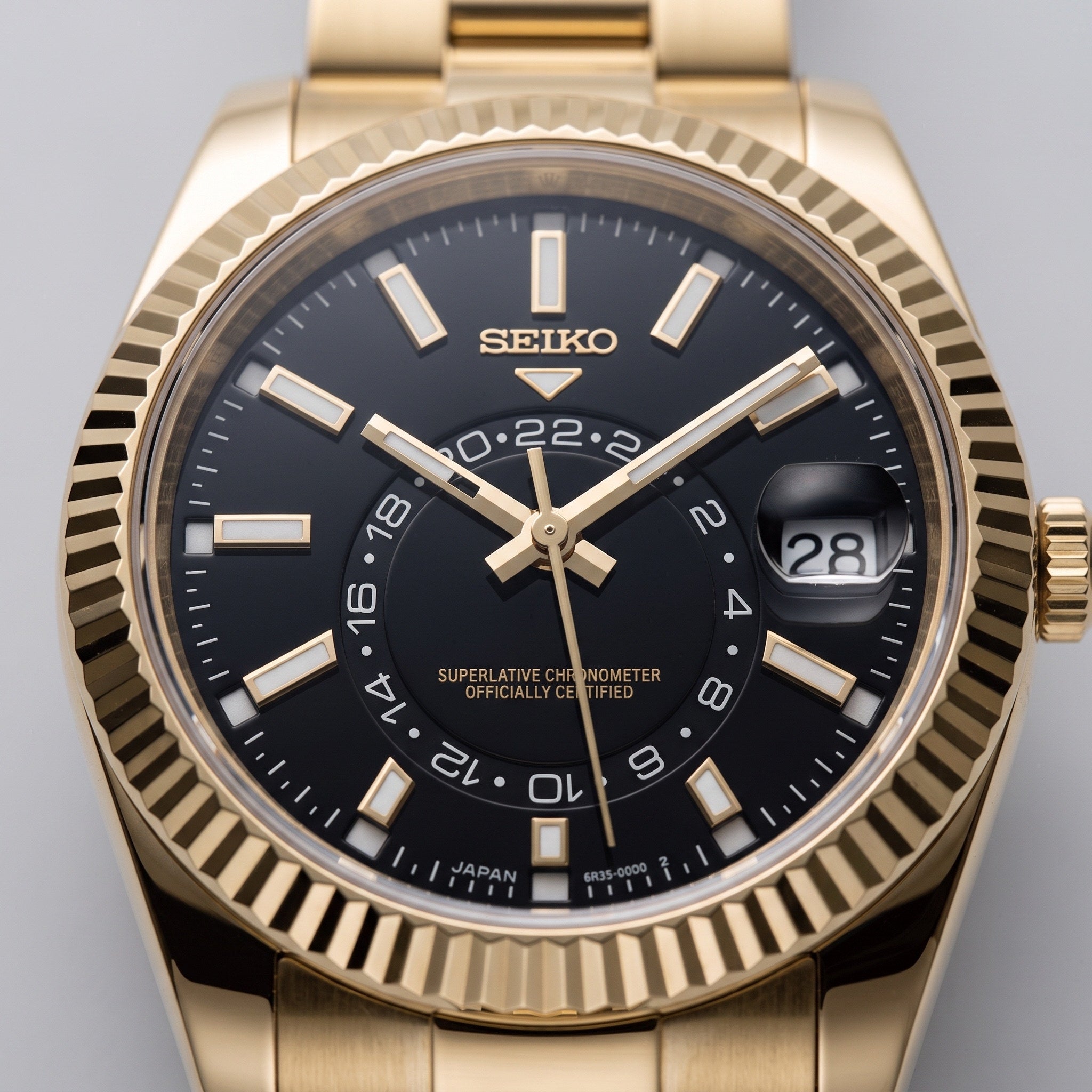 Sky Mod – Gold Black Dial – 41mm – Automatic – dial detail