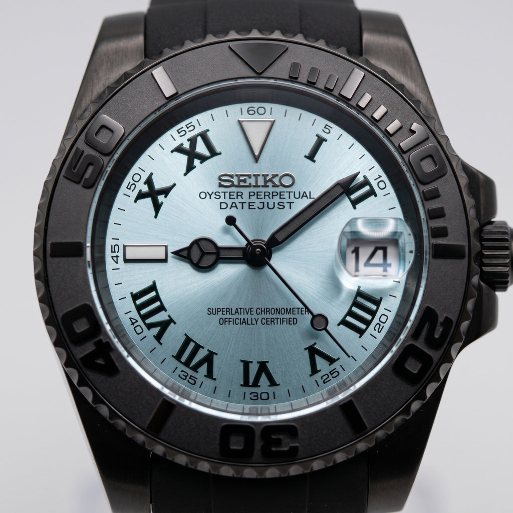 Sub Mod – Black Ice Blue Dial – 40mm – Automatic – dial detail