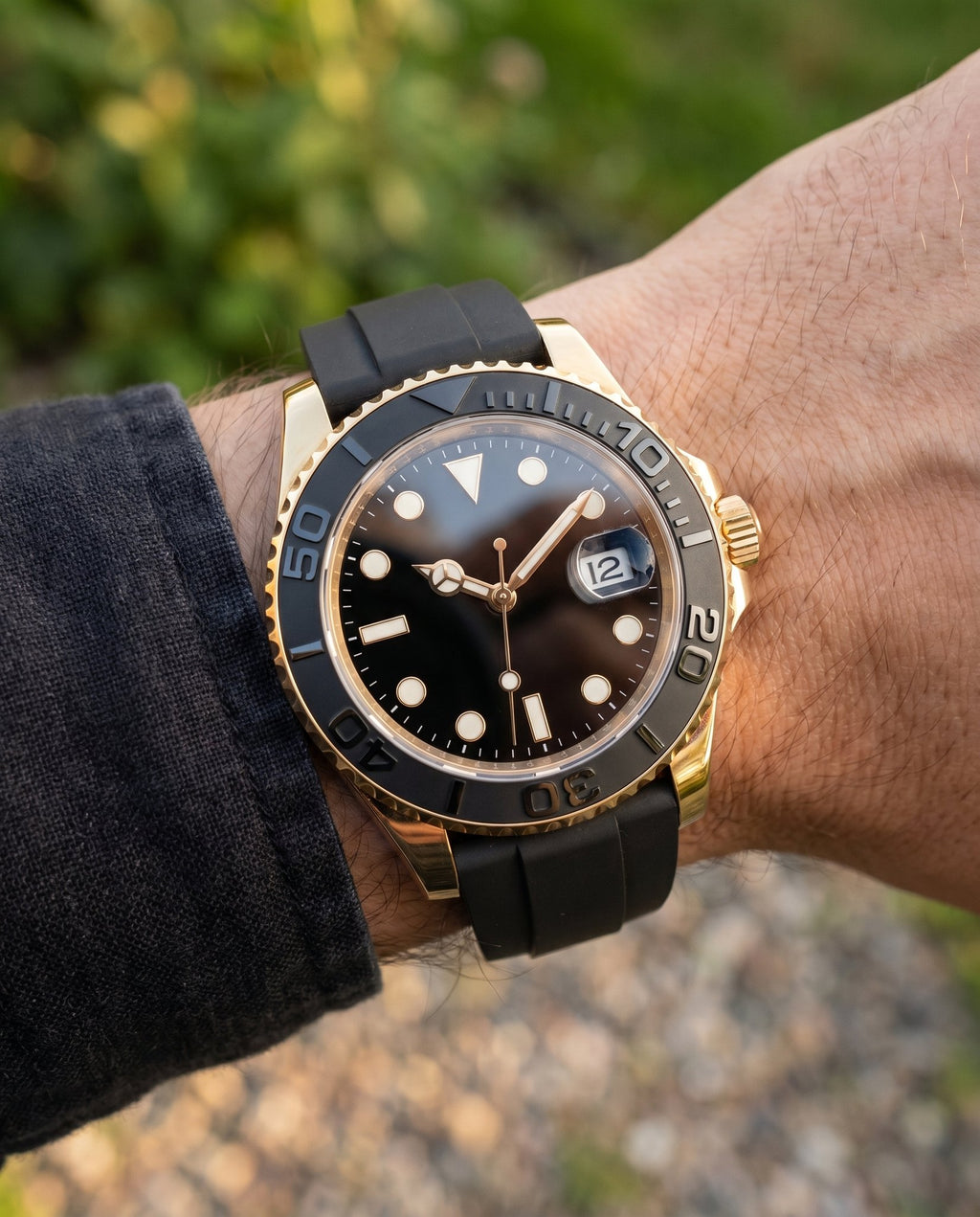 Sub Mod – Gold Black Dial – 40mm – Automatic - on-wrist lifestyle