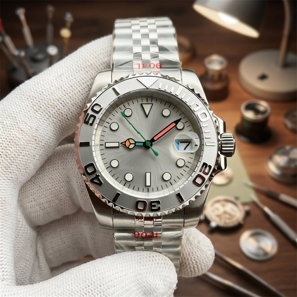 Sub Mod – Platinum Grey Dial – 40mm – Automatic - close-up detail